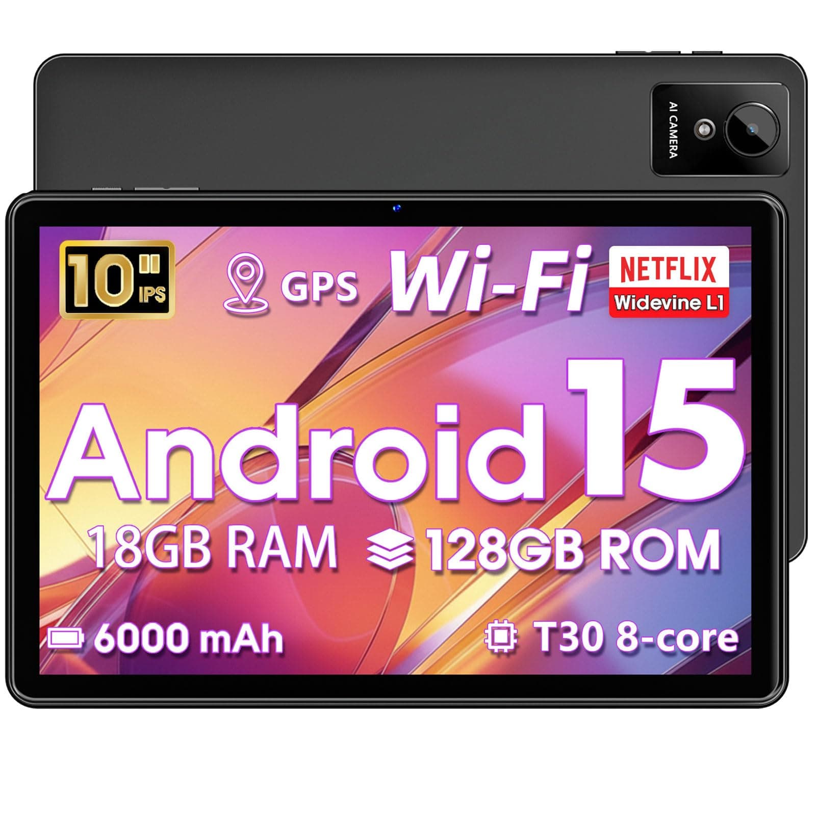 Tablette 10 Pouces Android 15