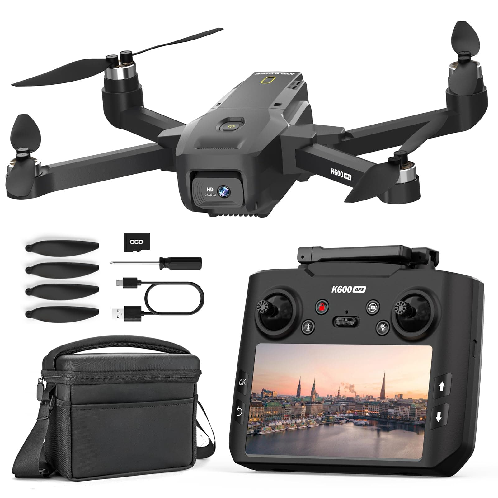 K600 GPS Drone Caméra 1080P – Image 1