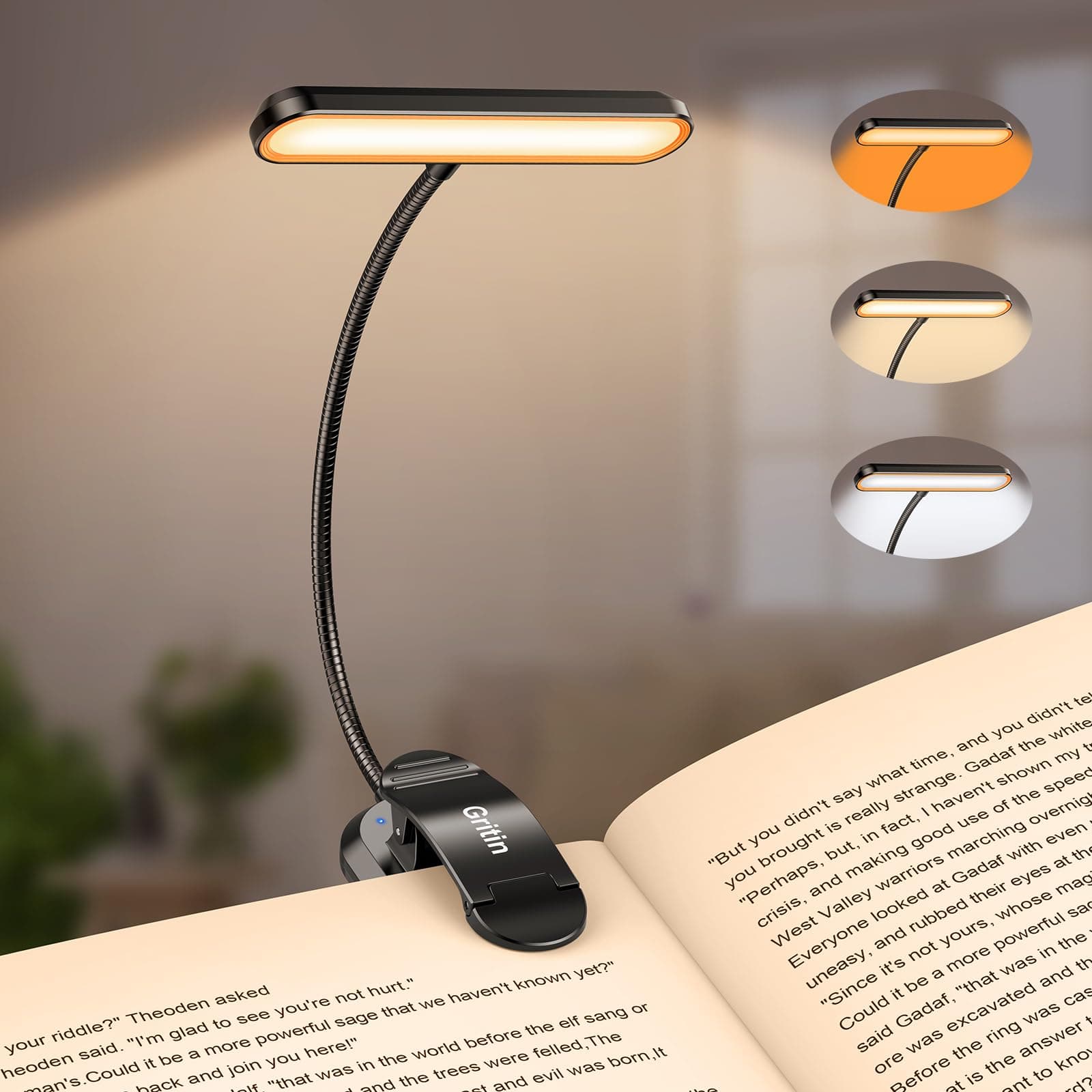 Gritin Lampe de Lecture 19 LED