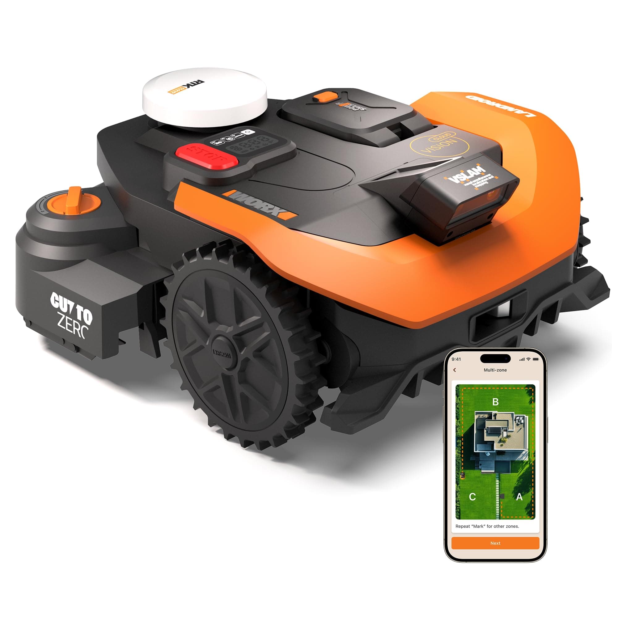 WORX Vision Cloud 2WD Robot Tondeuse WR312E – Image 1