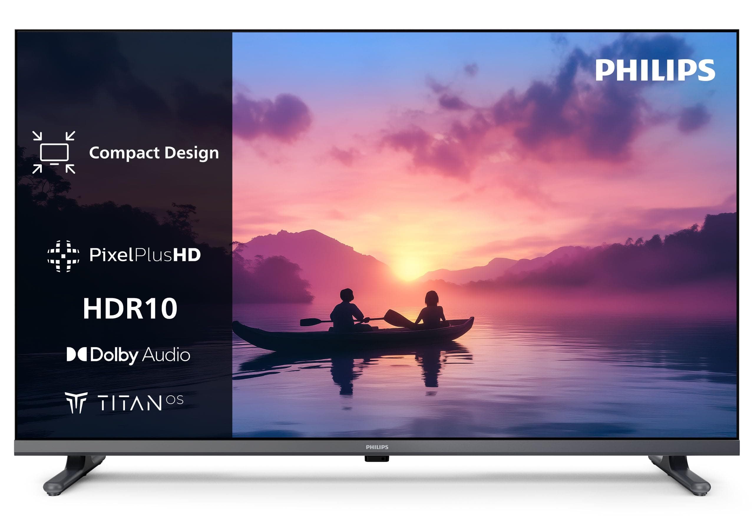 Philips 32PFS6000 2K HD LED Smart TV - Écran 32 Pouces avec Pixel Plus, Plateforme Titan OS et Son Dolby Digital - Compatible Alexa et Assistant Vocal Google – Image 1