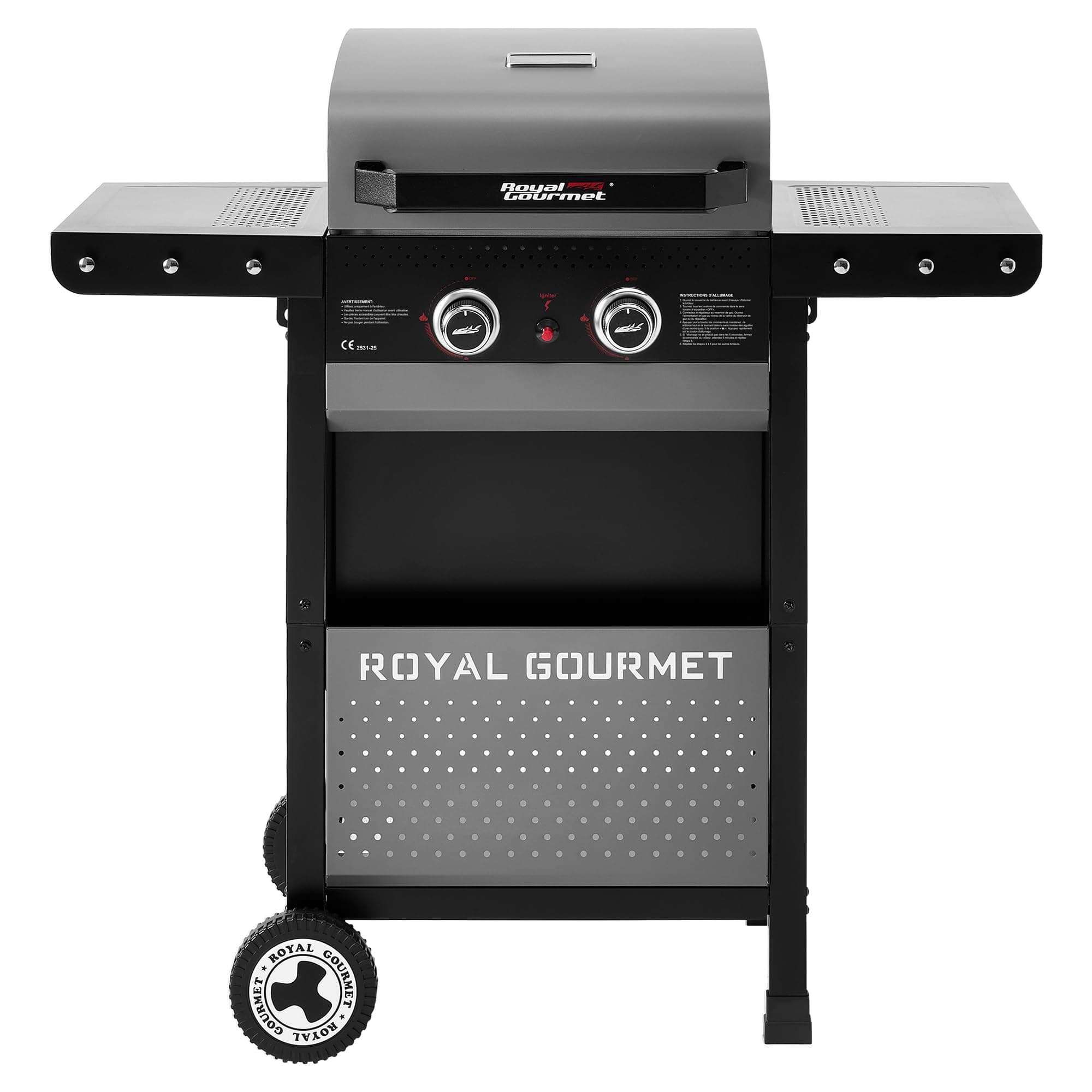 Royal Gourmet Barbecue Gaz 2 Brûleurs sur Chariot