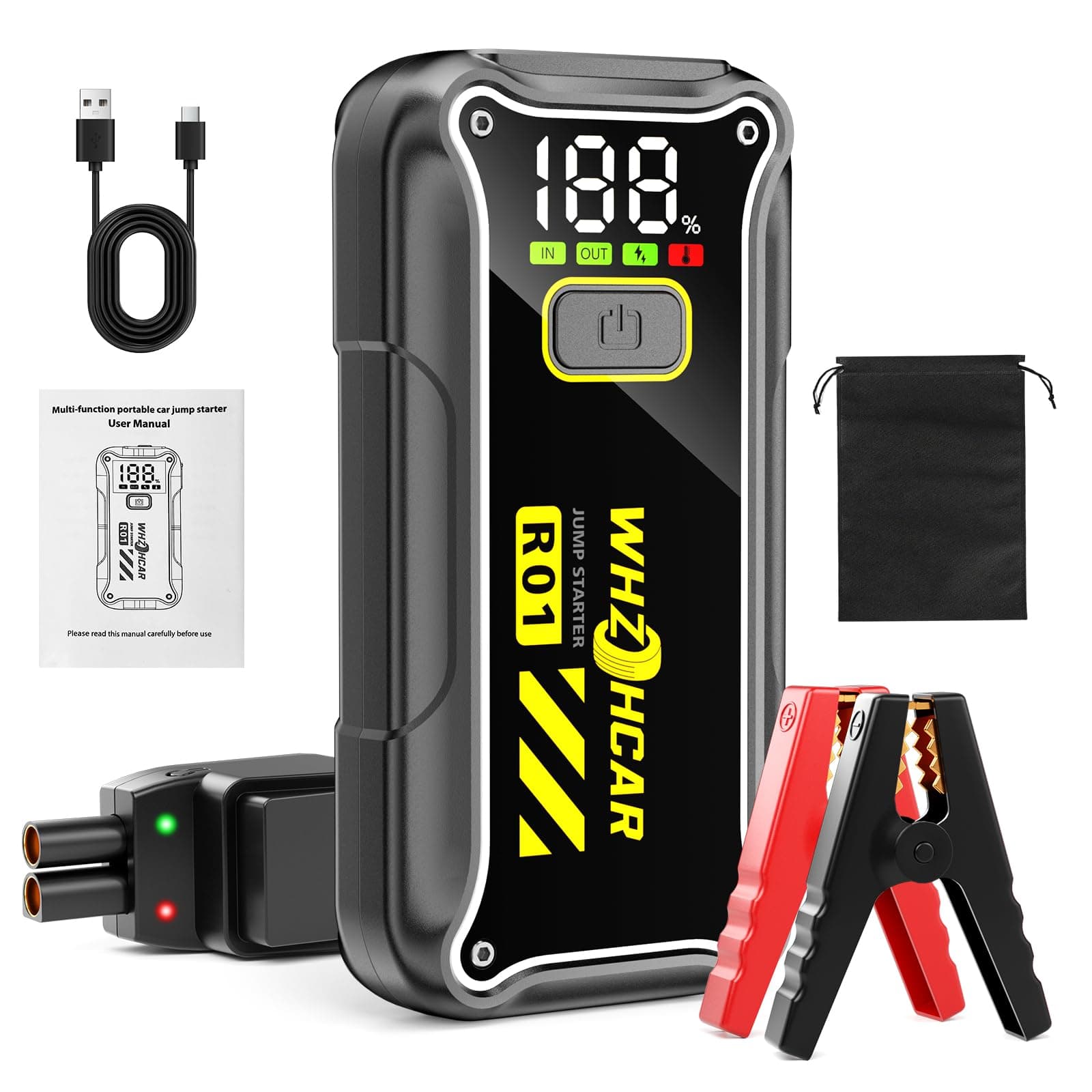 Booster Démarreur de Batterie Voiture 12V 7000A