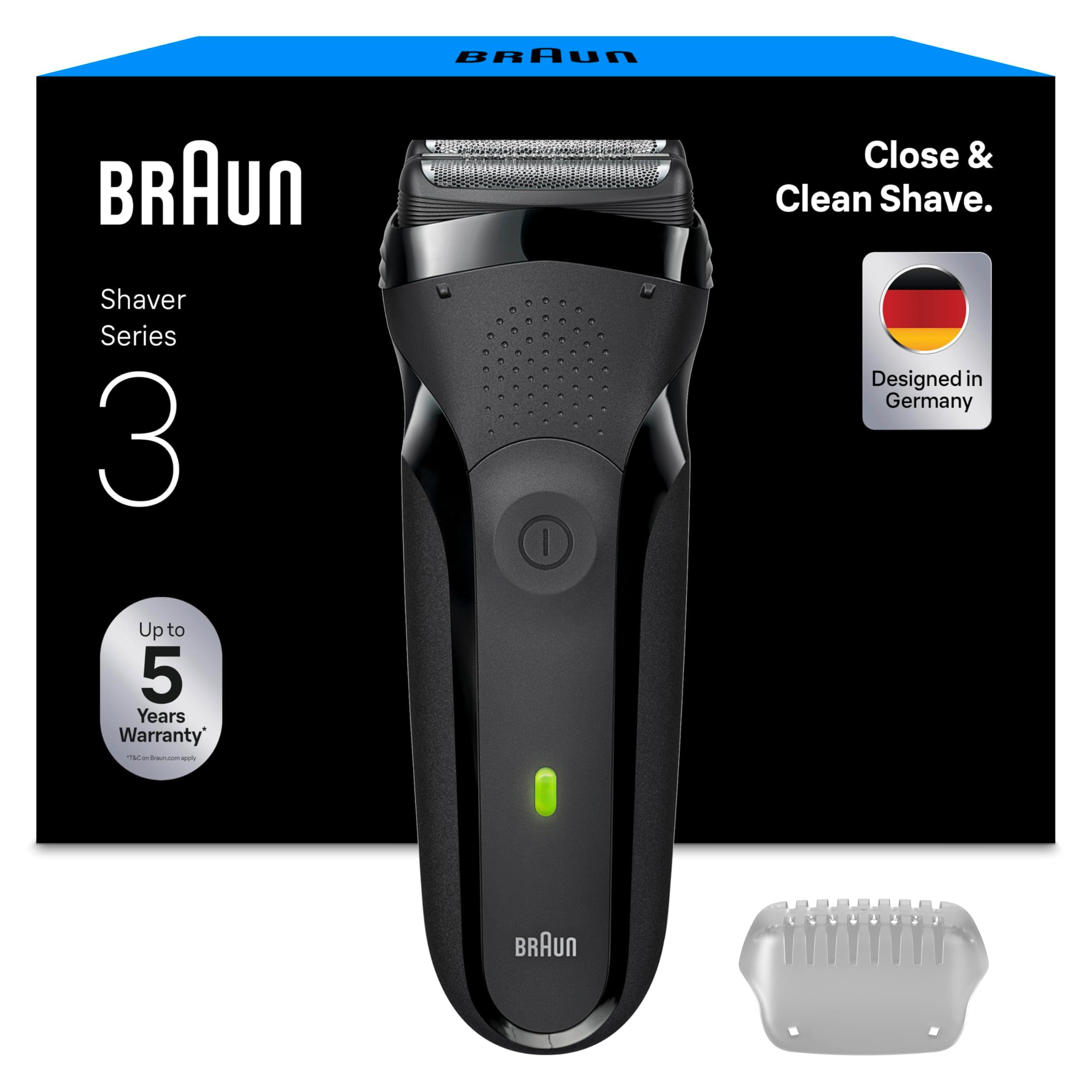 Braun Rasoir Electrique A Barbe Homme Series 3 300S A Grille