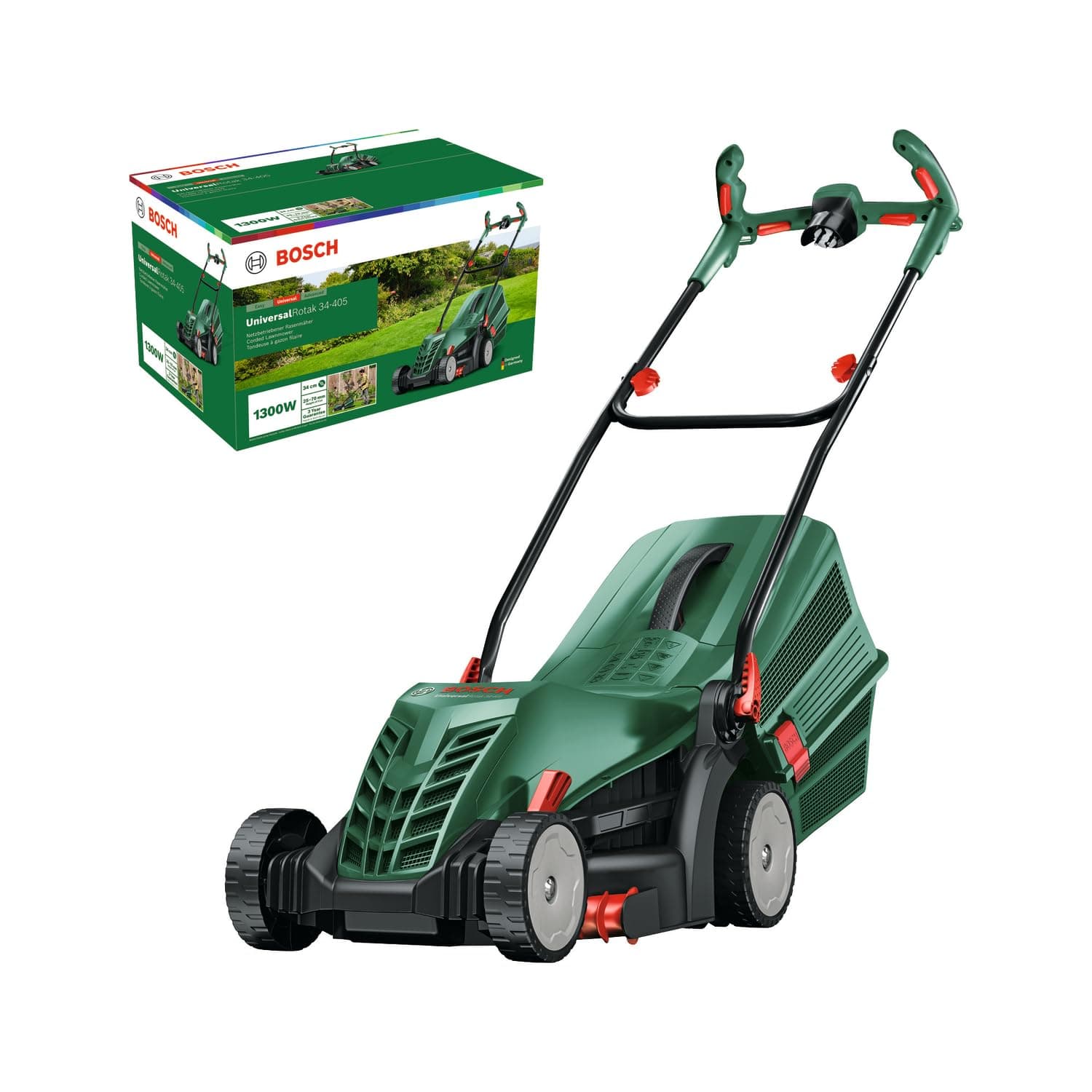 Bosch Tondeuse à Gazon Filaire UniversalRotak 34-405 (Moteur de 1 300
