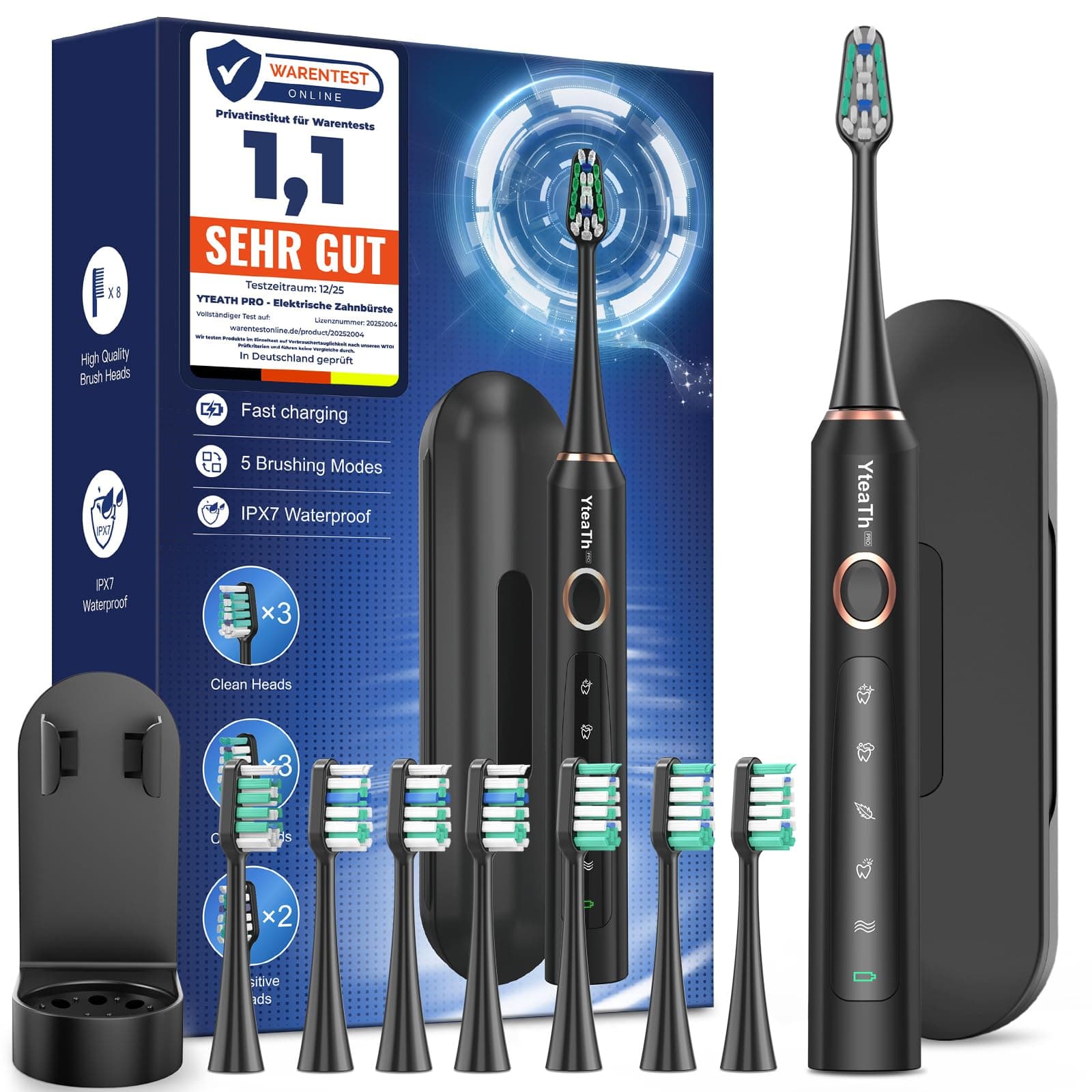 Brosse à dents électrique sonique pour adultes