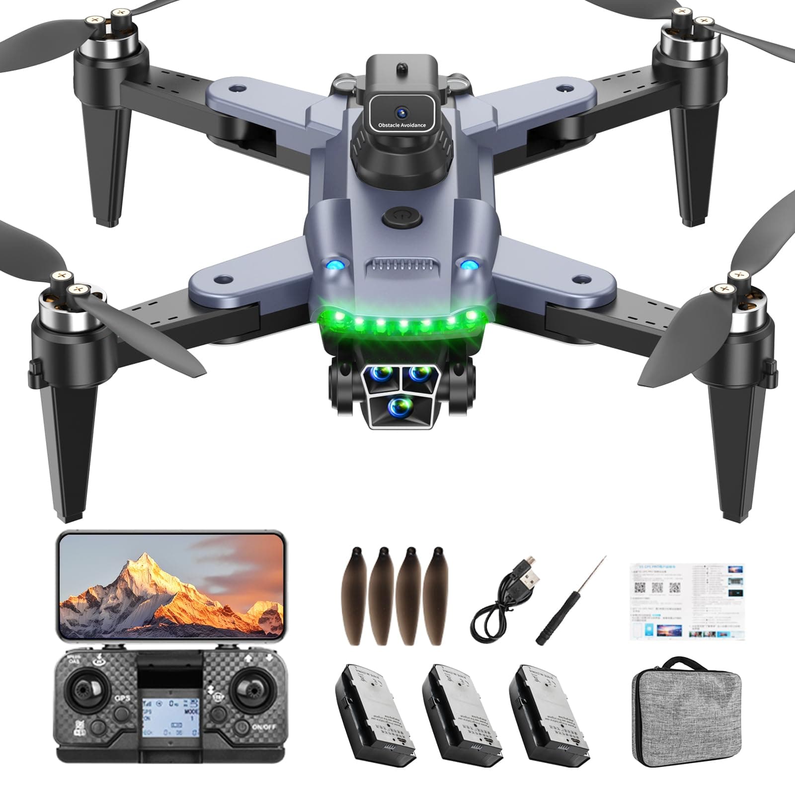S166 Drone avec Caméra 4K