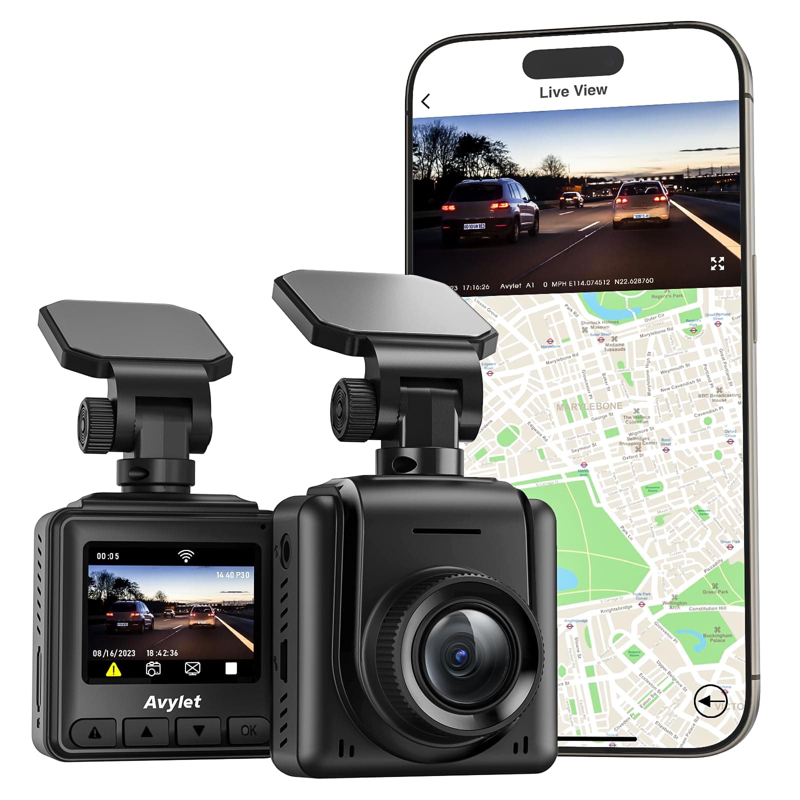 Avylet 2K Dashcam Voiture