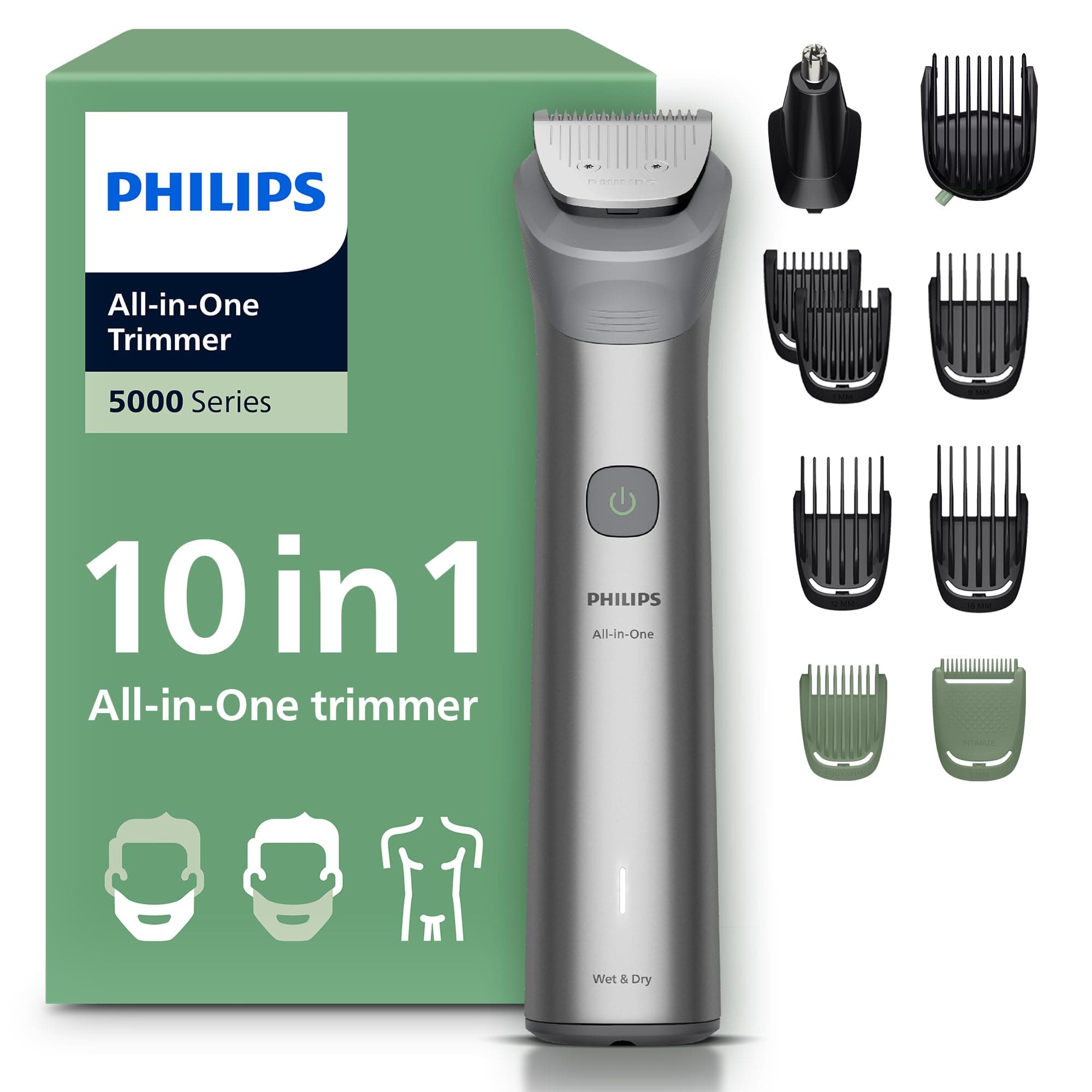 Philips Multigroom série 5000 Tondeuse tout-en-un 10 accessoires