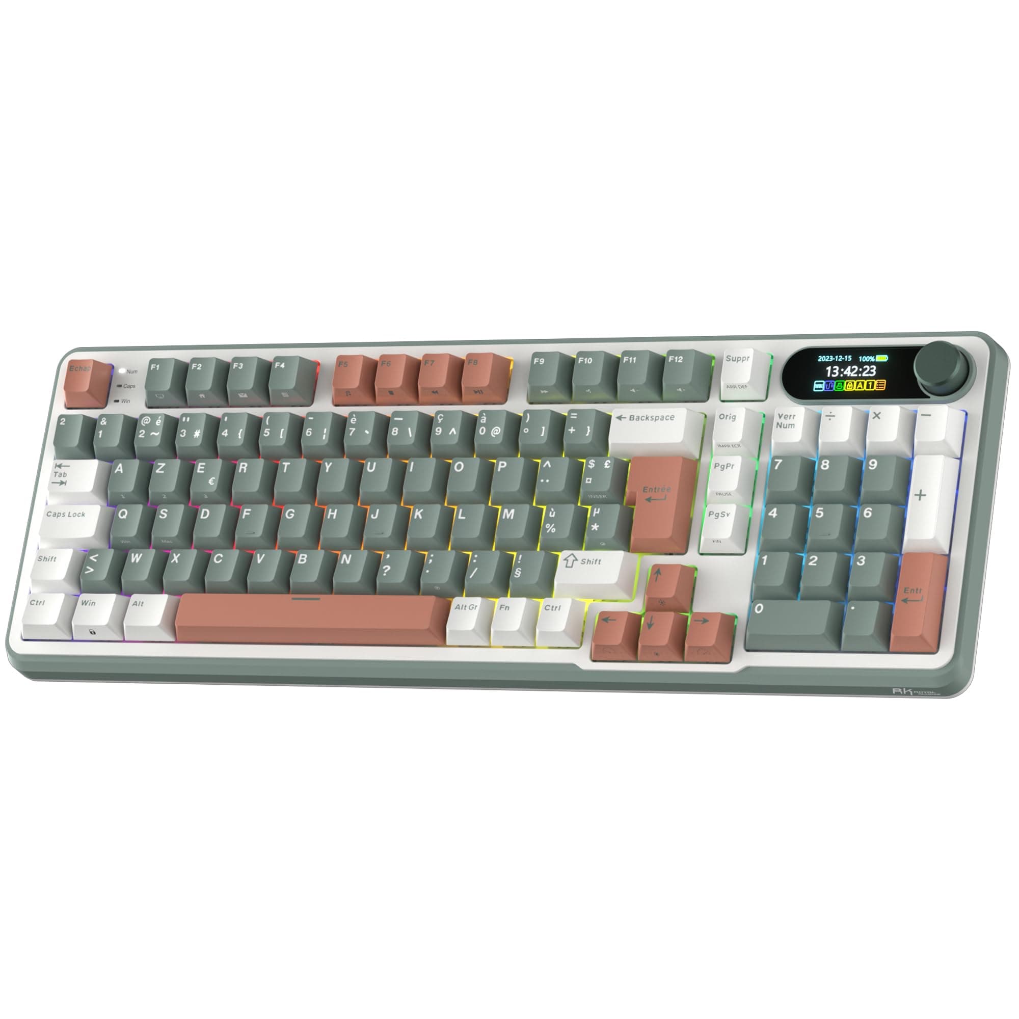 Royal Kludge RK S98 Clavier Mécanique FR Smart Display