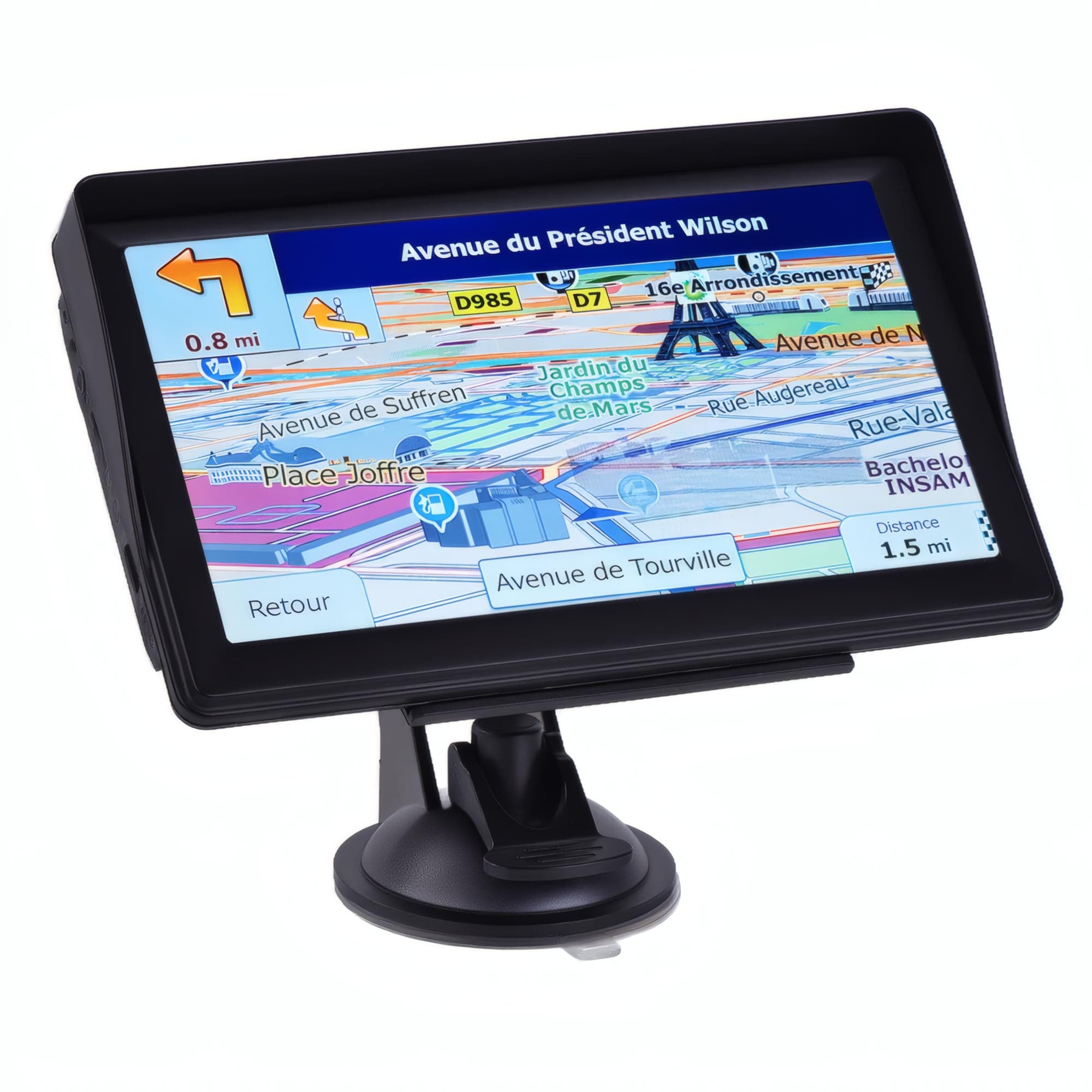 GPS Voiture, Carte de l'europe 2025, 7 Pouces/18CM, Navigation Hors