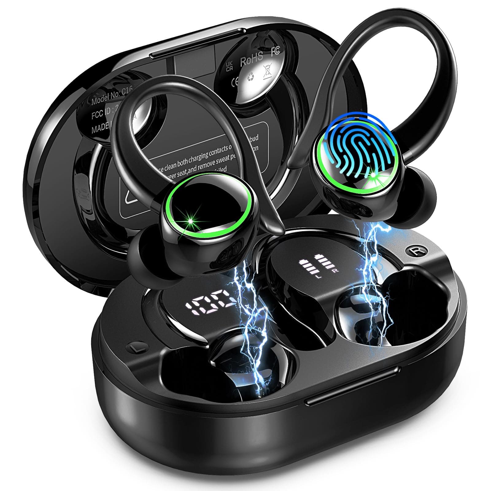 2026 Ecouteurs Bluetooth sans Fil Sport – Image 1