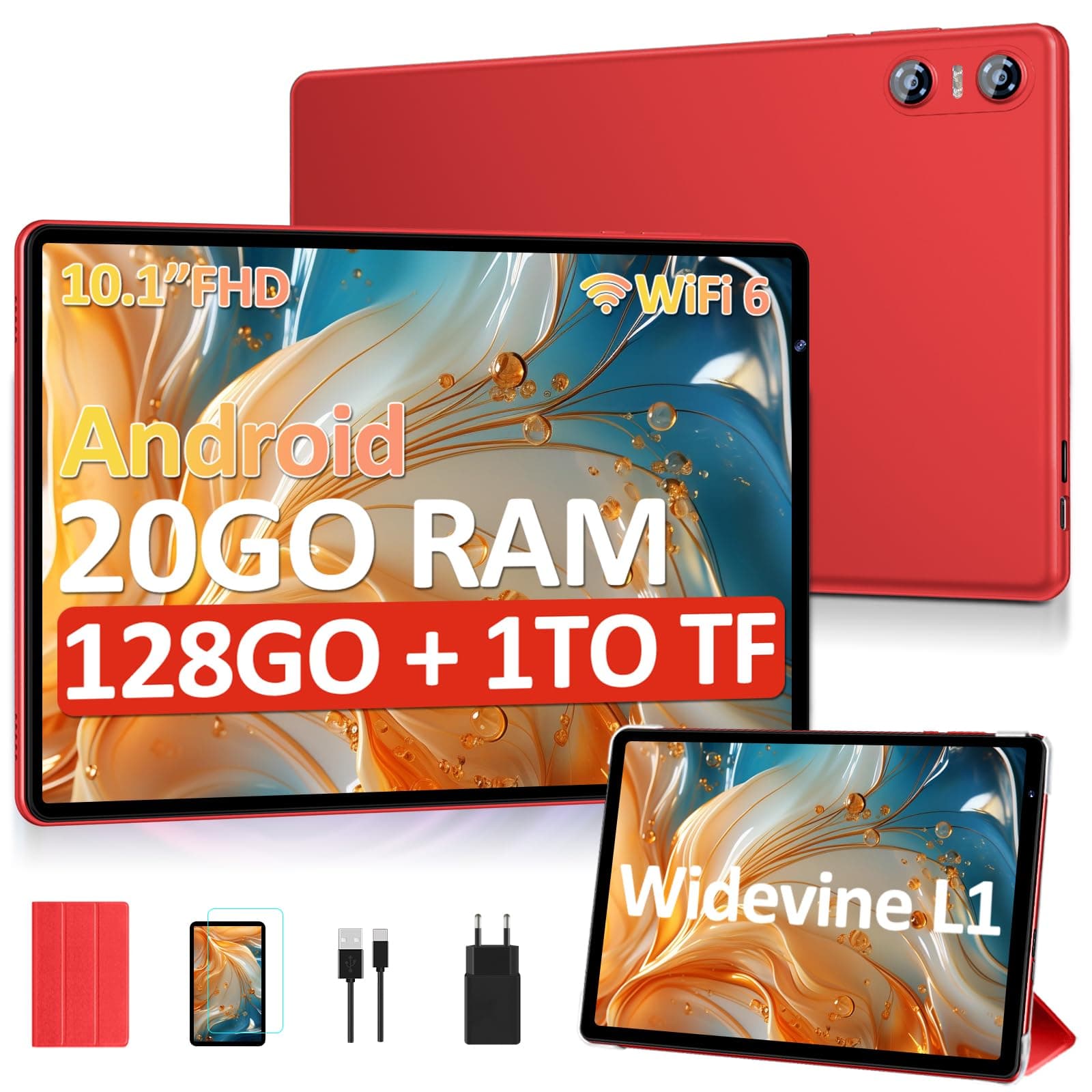 Tablette 10 Pouces Android avec 20 Go RAM+128 Go ROM – Image 1