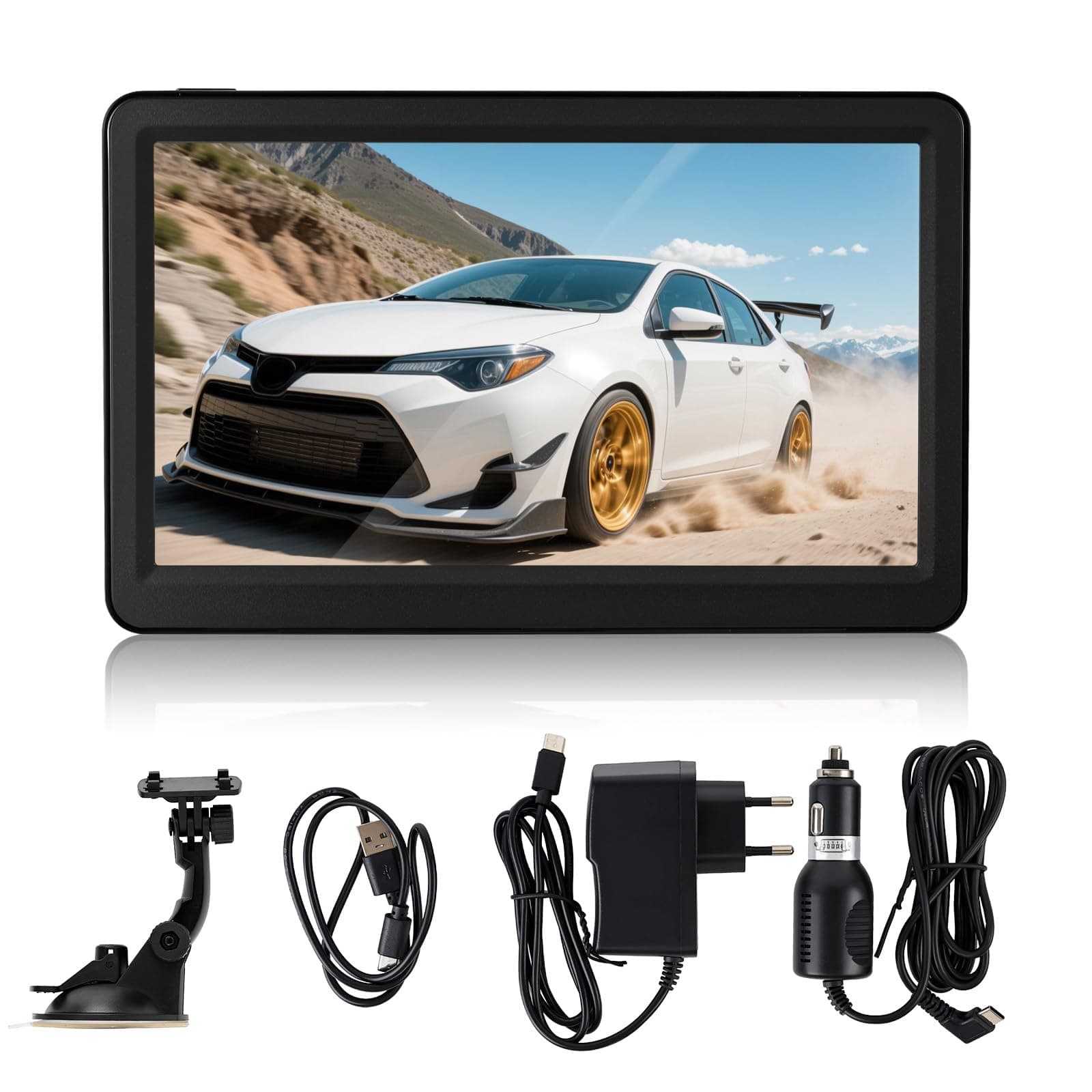 GPS de Navigation, Riloer 7 Pouces Navigation Portable avec