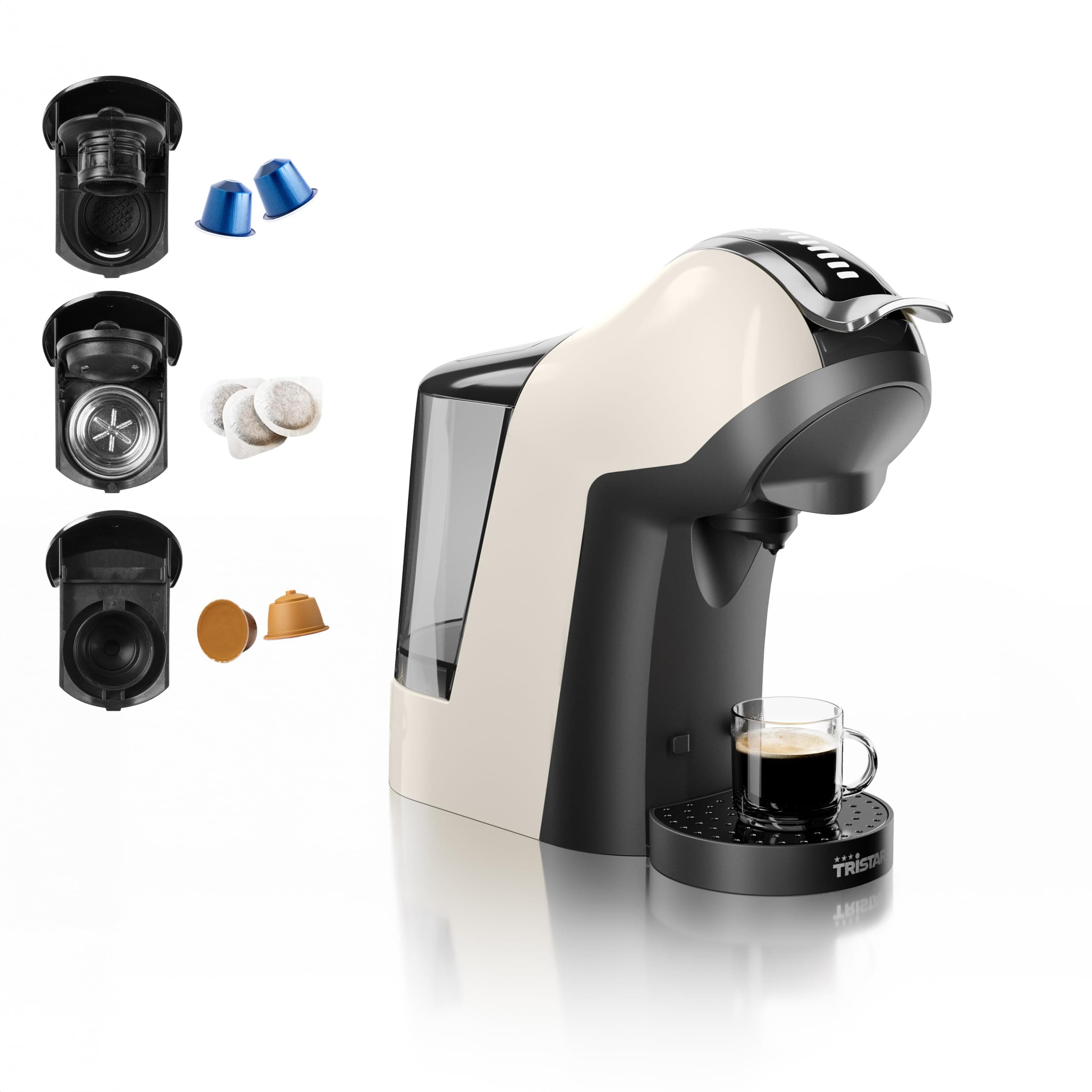 Tristar Machine à Café Multi-Capsules 3-en-1