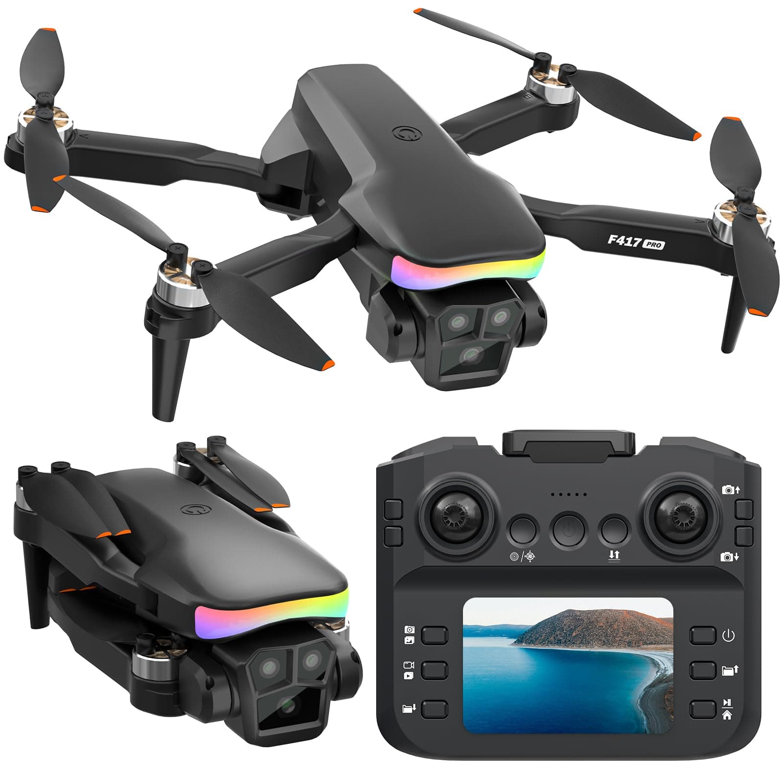 F417PRO Drone avec Caméra 1080P pour Adultes Enfants