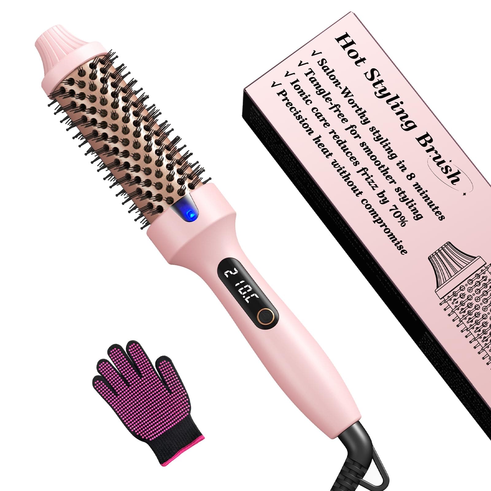 Haokoo Brosse Chauffante Ionique 38 mm