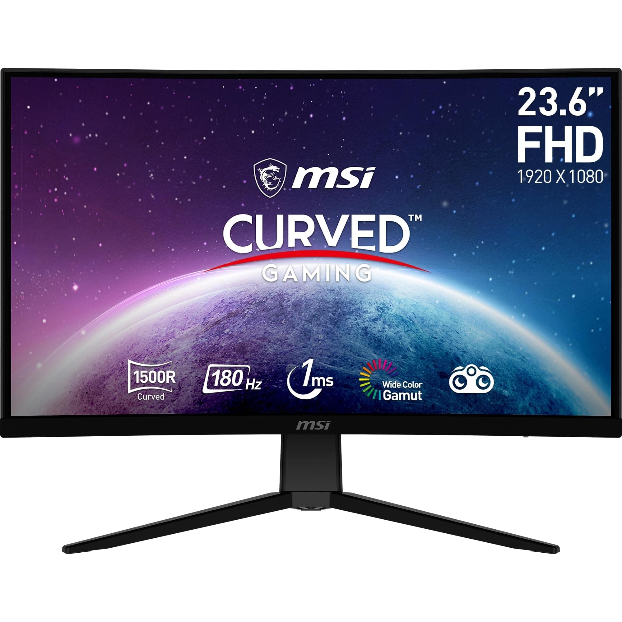 MSI G2422C écran Gaming incurvé Full HD de 23,6" - Dalle VA 1500R 1920 x 1080, 180 Hz / 1 ms, Adaptive Sync - DP 1.2a, HDMI 2.0b CEC