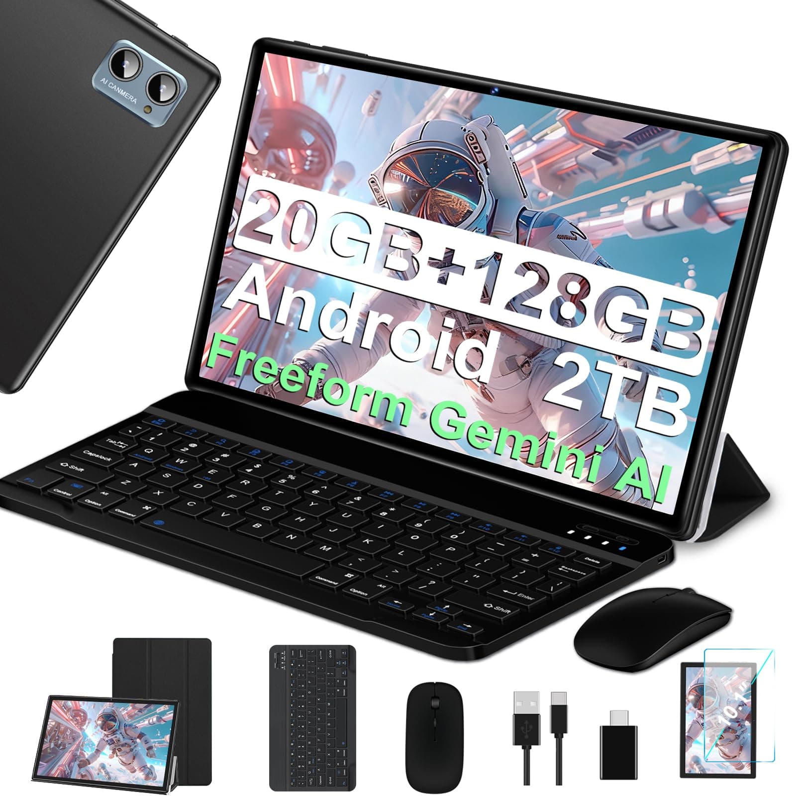 Tablette 10 Pouces Android Octa Core avec 20Go RAM + 128Go ROM