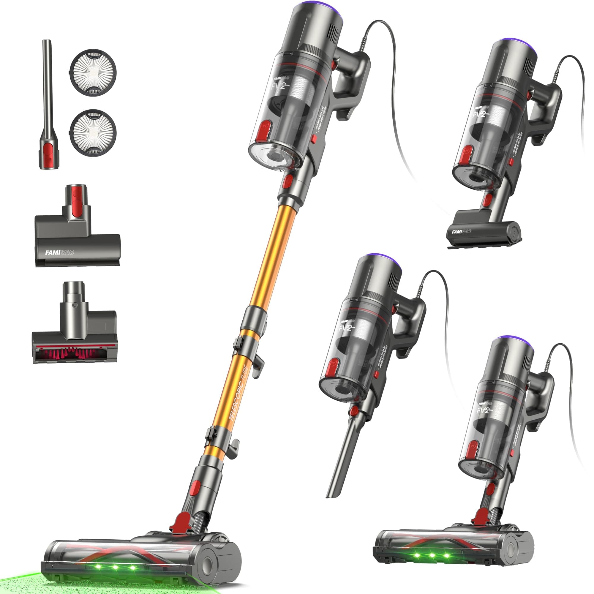 FAMIVAC FV2 Aspirateur Balai avec Fil