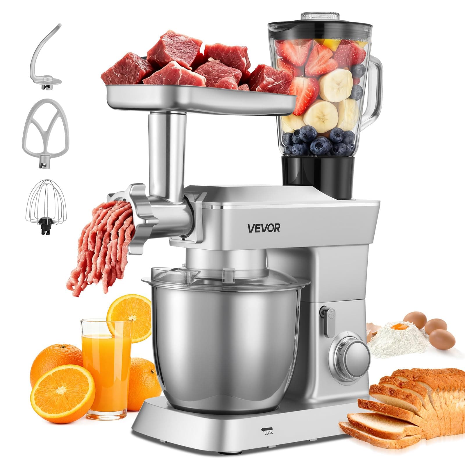 VEVOR Robot Pâtissier et Culinaire 4
