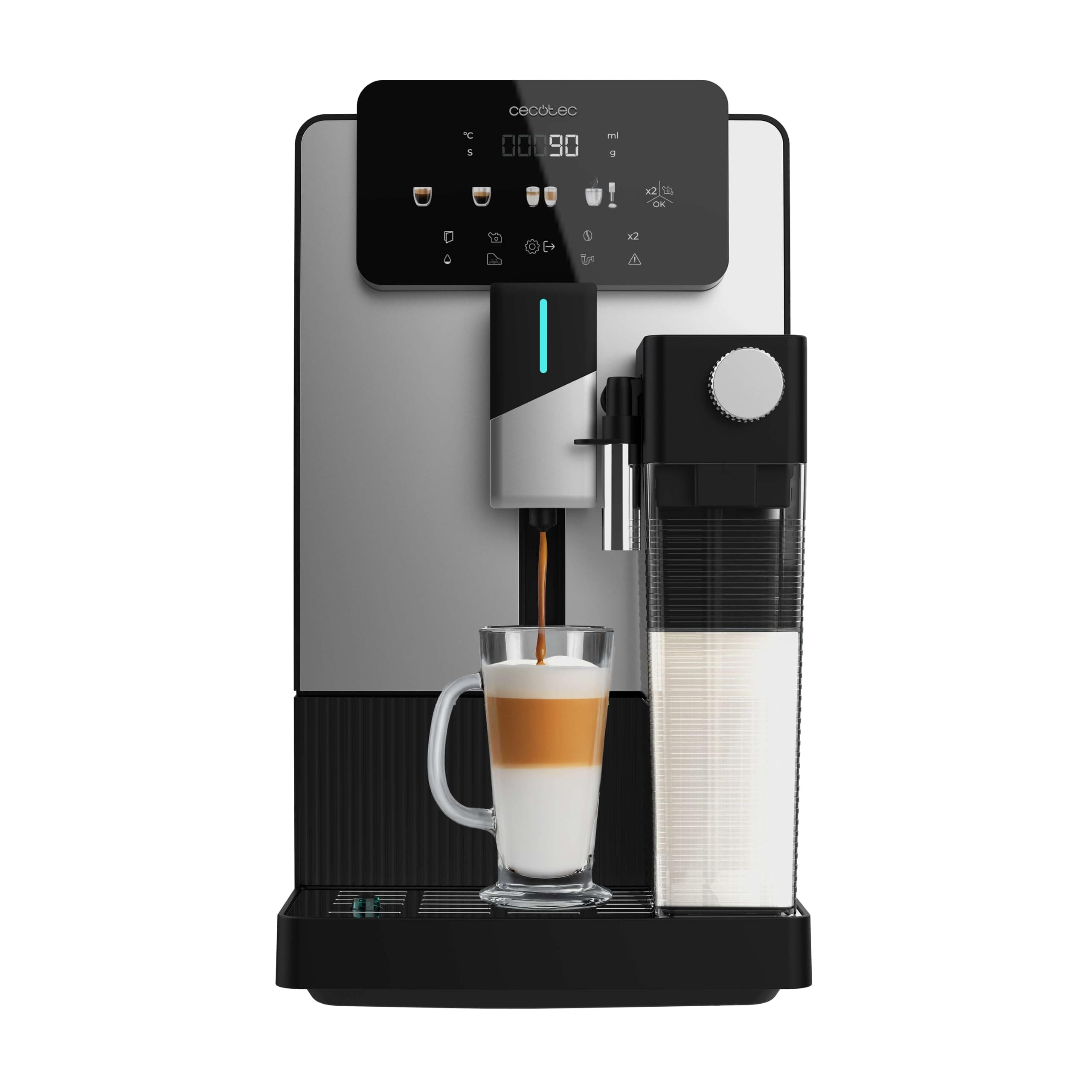 Cecotec Machine à Café Expresso Superautomatique Cremmaet Latte Art.
