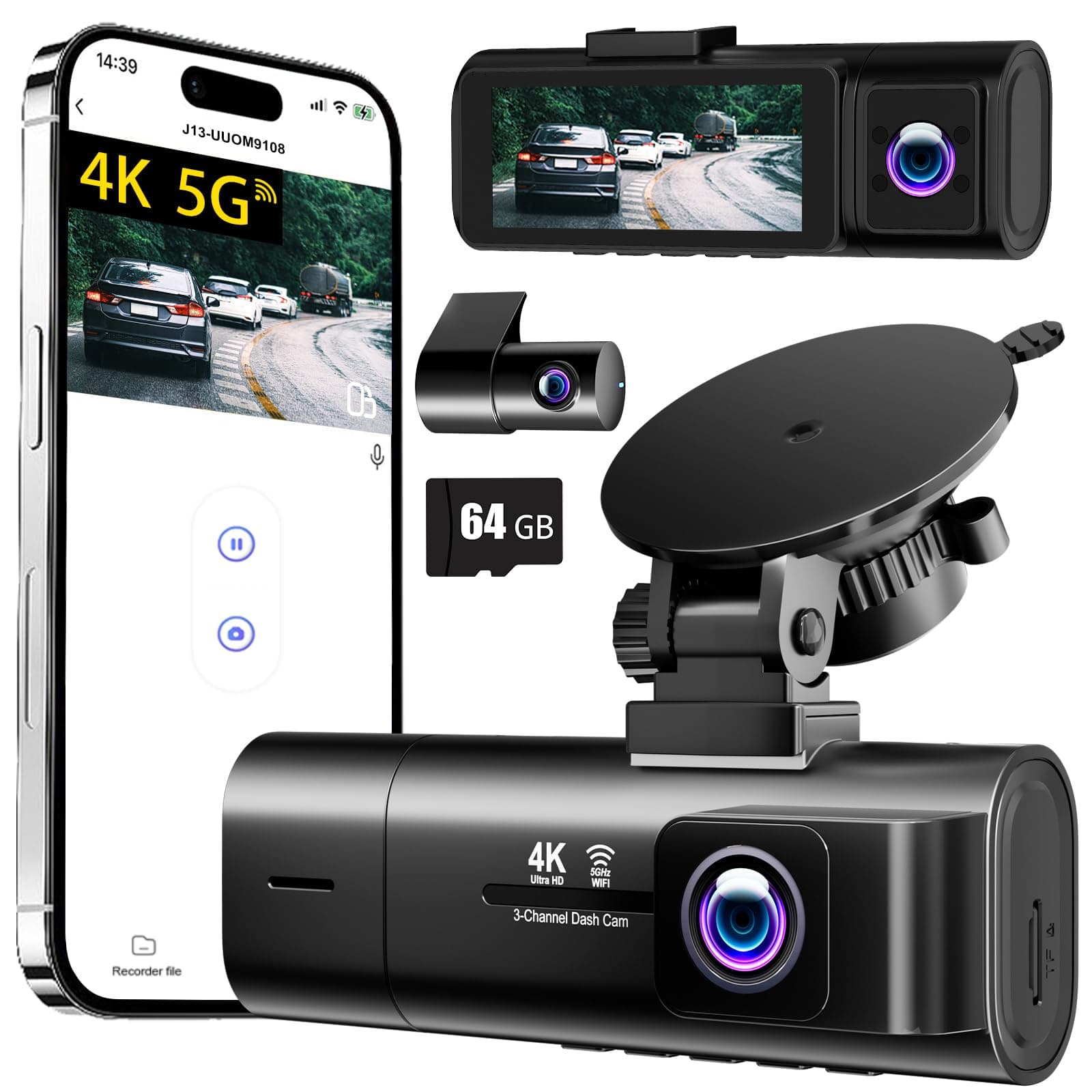 Dashcam Voiture 4K – Image 1