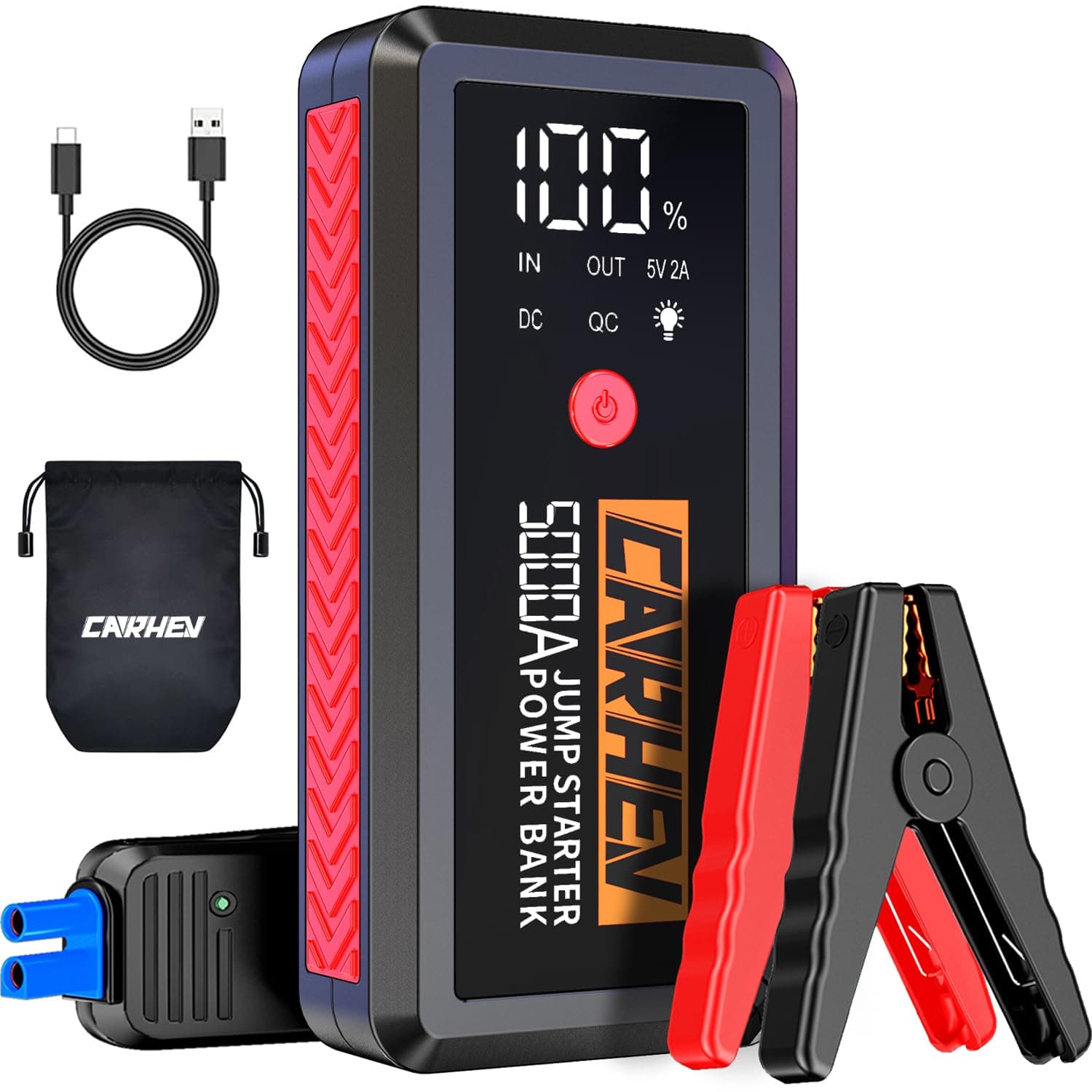 CARHEV Booster Batterie Voiture 5000A