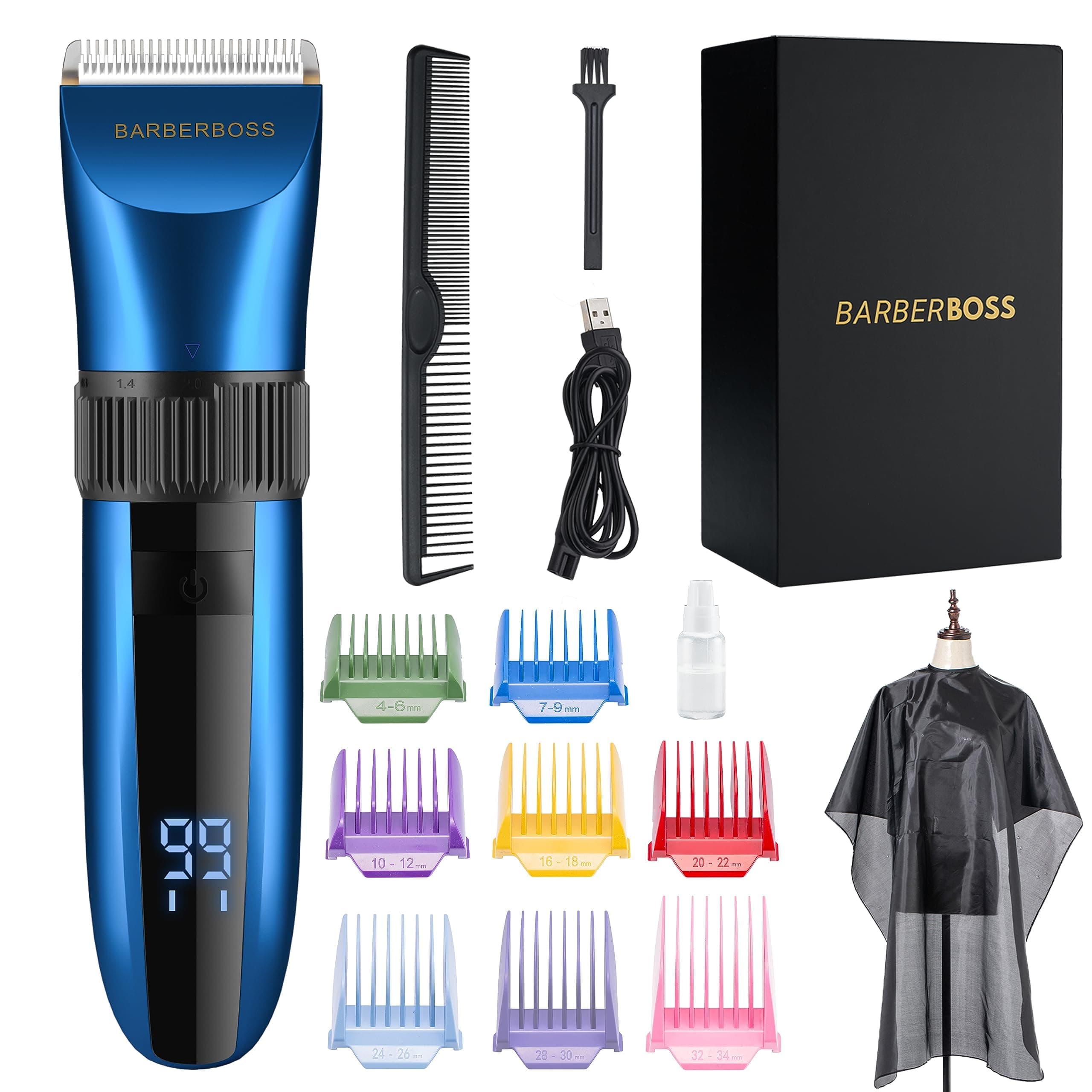 BarberBoss Tondeuse à barbe et à cheveux sans fil – Image 1