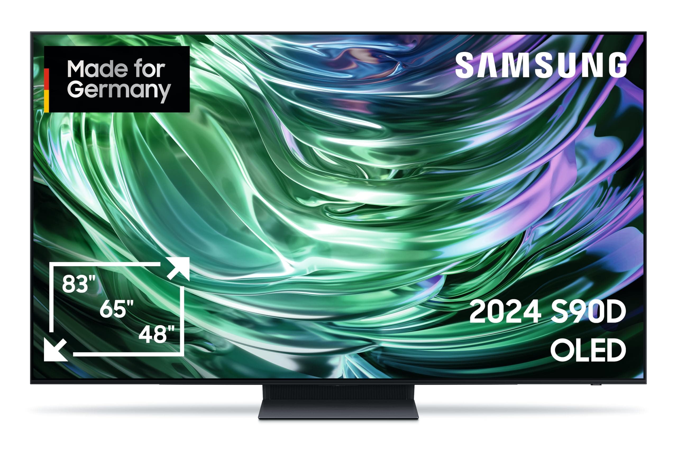 Samsung Téléviseur OLED 4K S90D, 138 cm, processeur NQ AI Gen2, OLED HDR+, amélioration AI 4K, hub jeu 144 Hz, son Dolby Atmos, OTS Lite, Knox Security, Smart KI TV [version Allemande]
