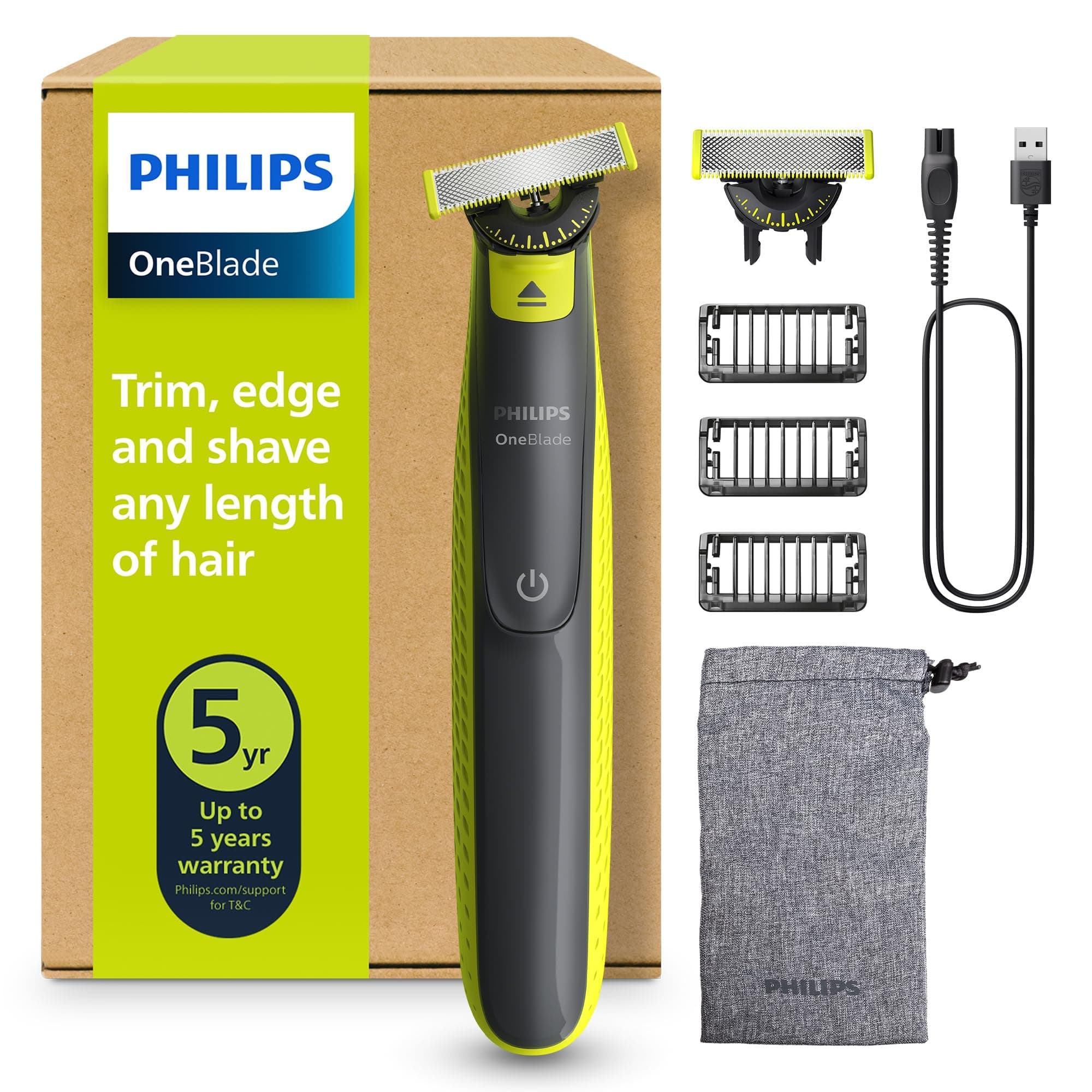 Philips OneBlade 360 Authentique Tondeuse et rasoir à barbe électrique