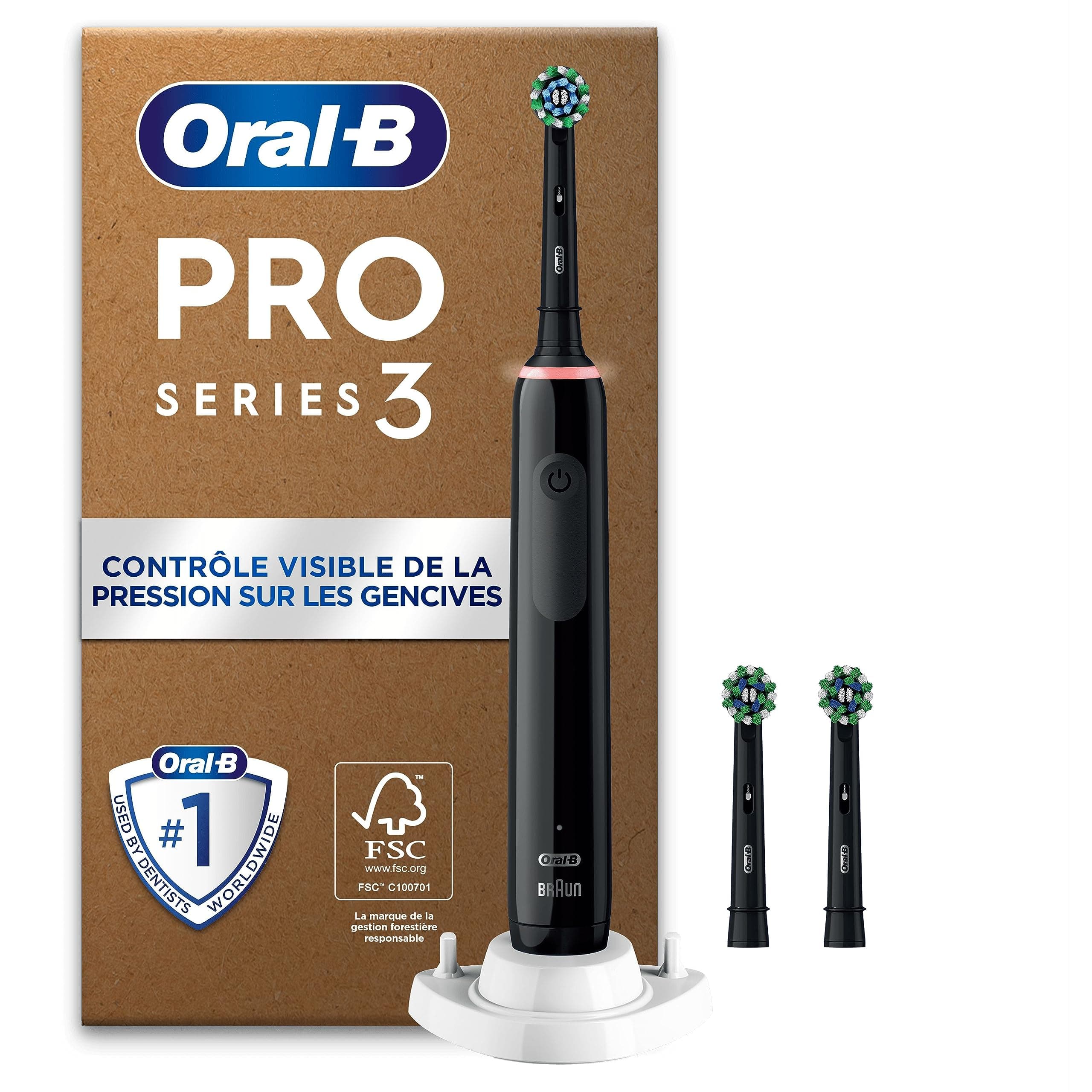 Oral-B Pro 3 Brosse à Dents Électrique Noire