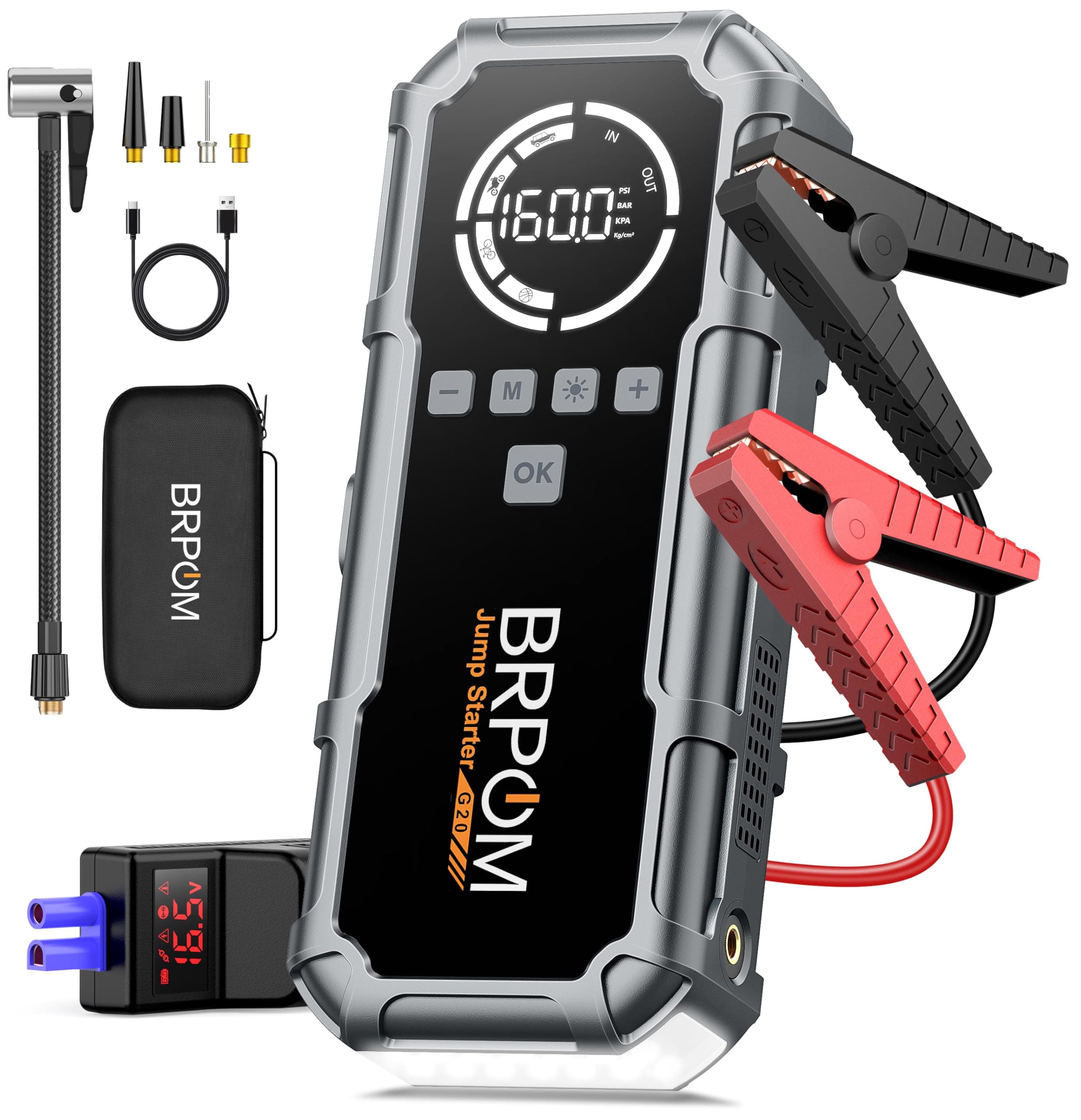 BRPOM Booster Batterie avec Compresseur
