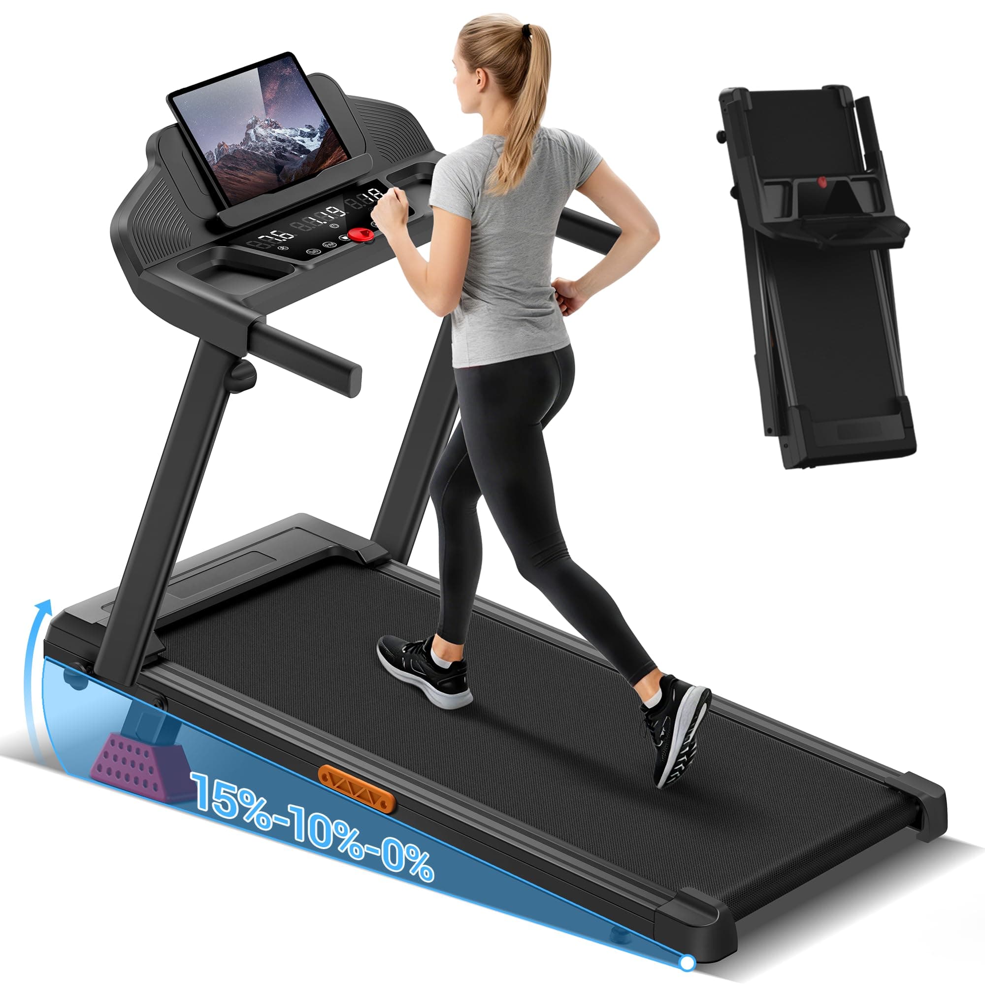UMAY Tapis de Course Pliable 12km/h
