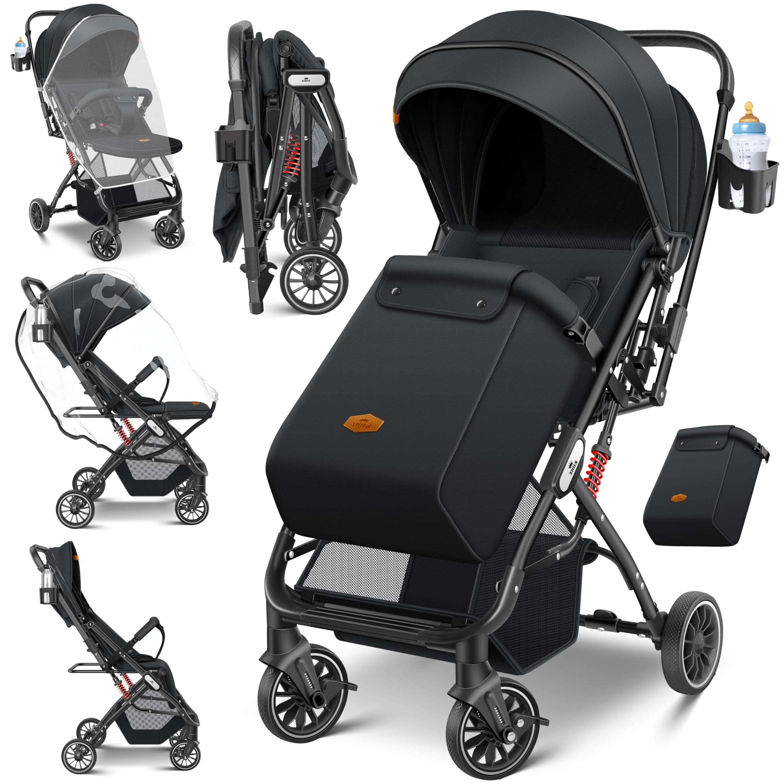 KIDIZ Poussette pliable pour enfant