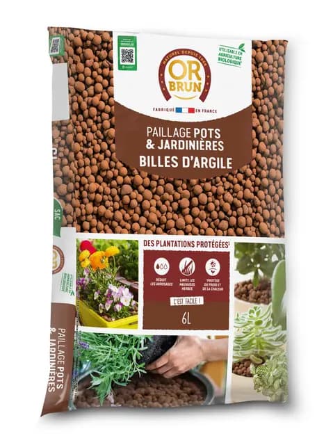 OR BRUN Billes d'Argile 6L
