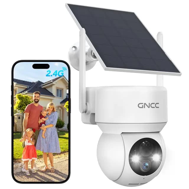 GNCC Caméra Extérieure Solaire 1080P