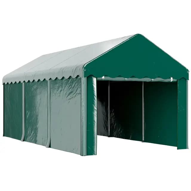 Outsunny Carport Tente de Garage 3x6m