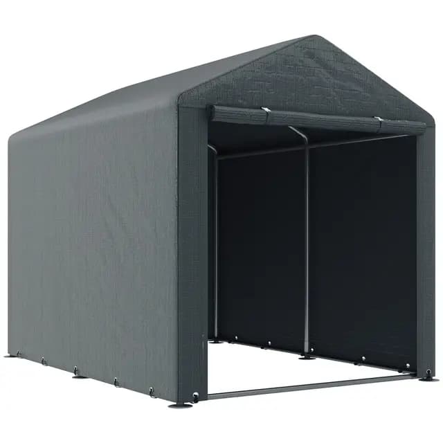 Outsunny Abri de jardin gris foncé