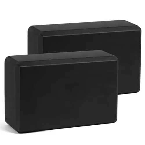 Flintronic Lot de 2 Blocs de Yoga, Brique Yoga EVA de Haute Densité, Briques de Mousse de Fitness, Briques Professionnelle, pour Pilates, Étirement, Méditation, Accessoires de Fitness, 23 * 15 * 8cm