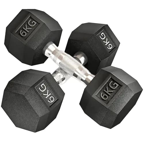 HOMCOM Haltères courtes 2 x 4-20 Kg