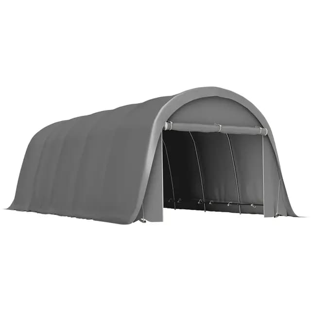 Outsunny Carport Abri Voiture 3,6x7,2m