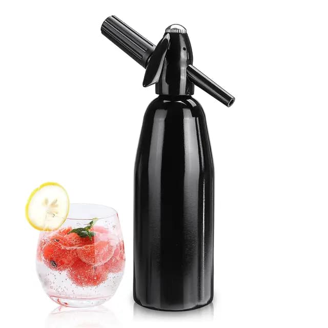 Qudubuy Black Siphon à soda