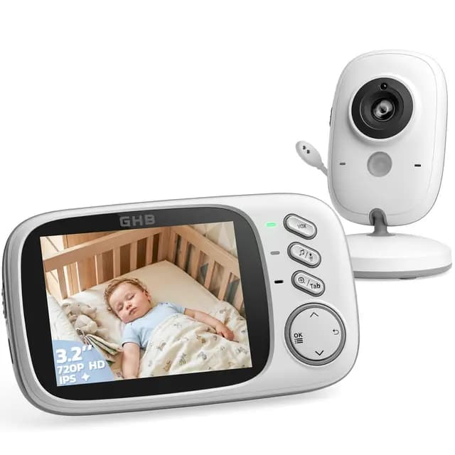 GHB Moniteur Bébé Caméra 3.2 pouces