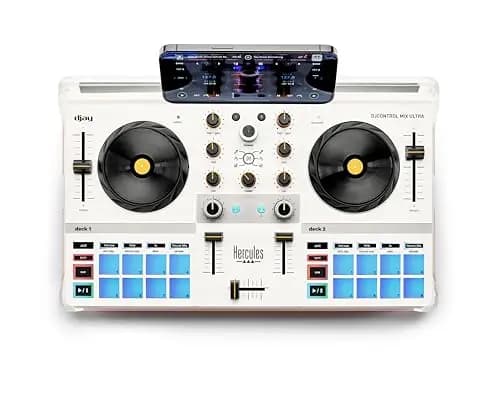 Hercules DJControl Mix Ultra – Contrôleur DJ mobile pour smartphones (iOS/Android)