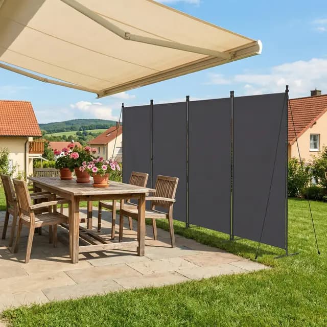 UISEBRT Paravent extérieur pliable 4 panneaux