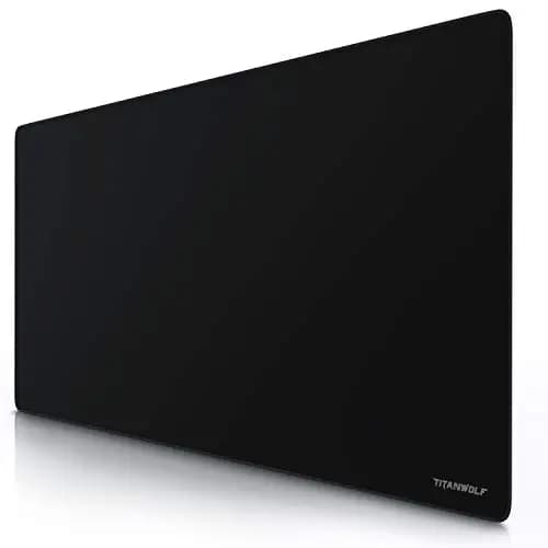 TITANWOLF - Tapis de Souris Gaming XXL 1200x600mm - Tapis de Table Surdimensionné Extra Grand XXXL – pour précision et rapidité - pour Souris et Clavier Roccat Razer Logitech - Noir