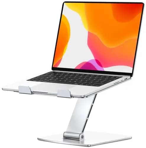 CIRYCASE Support Ordinateur Portable, Support PC Portable Bureau Réglable en Aluminium, Refroidissement Rapide, Laptop Stand Pliable Ergonomique Lapdesks Livre Compatible avec MacBook Air Pro (10-16")