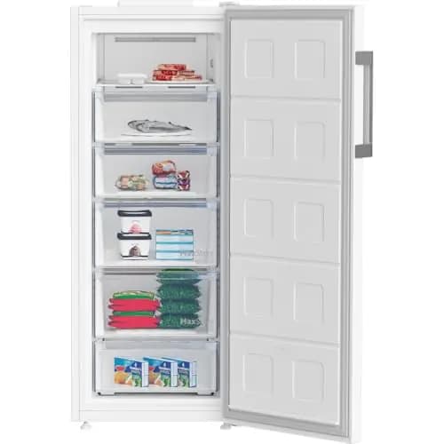 Congélateur armoire pose libre - BEKO - B3RFNE274W - Classe E - 220 L - Autonomie : 13 h - 75,4 x 59,7 x 151,5 cm - Blanc