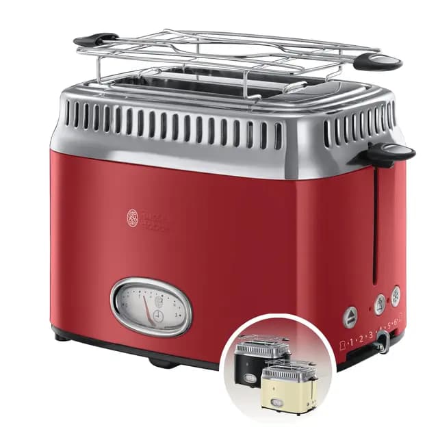 Russell Hobbs 21680-56 Grille-pain rétro rouge